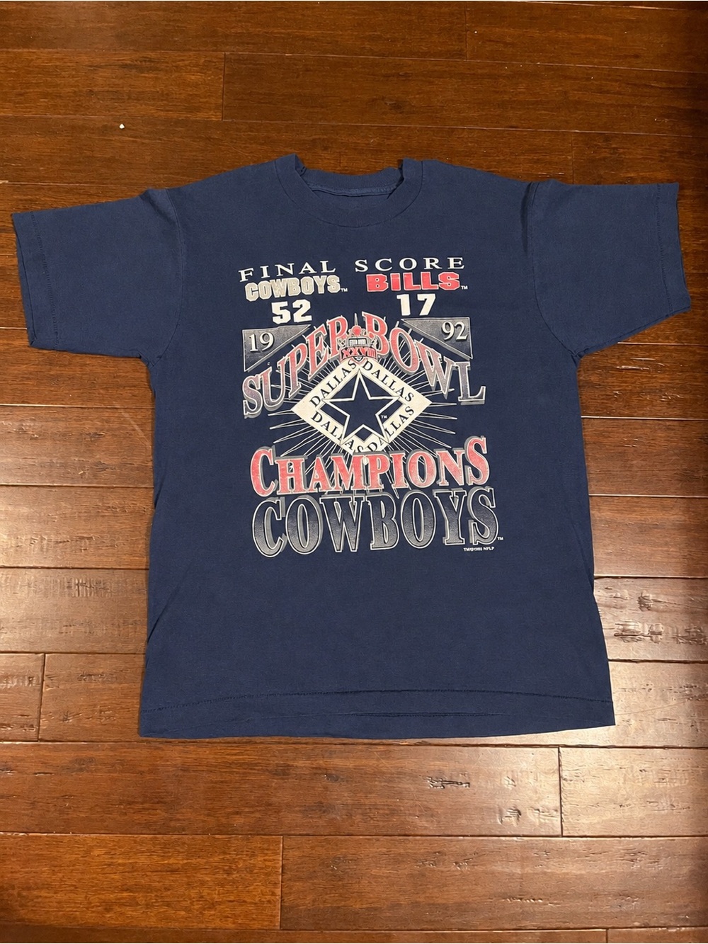 Vintage Dallas Cowboys Navy Super Bowl Champions 1992 Graphic Tee